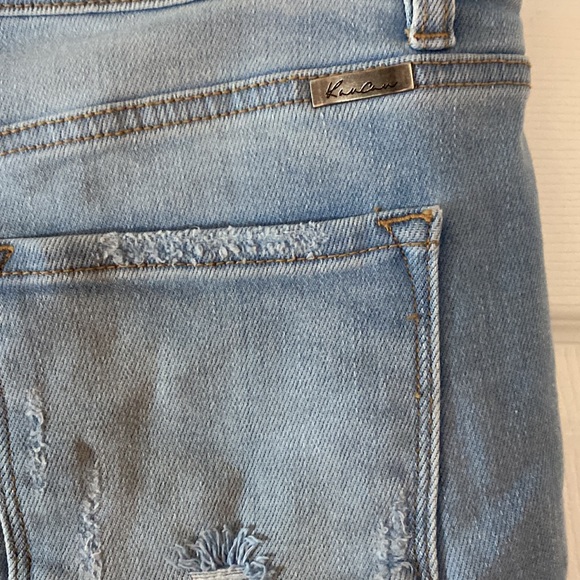 NWOT KANCAN size large raw edge shorts - Picture 5 of 9